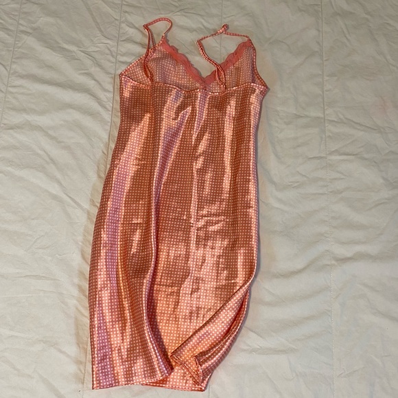 Adonna Pink and White Polka Dot Slip Dress - Picture 8 of 8